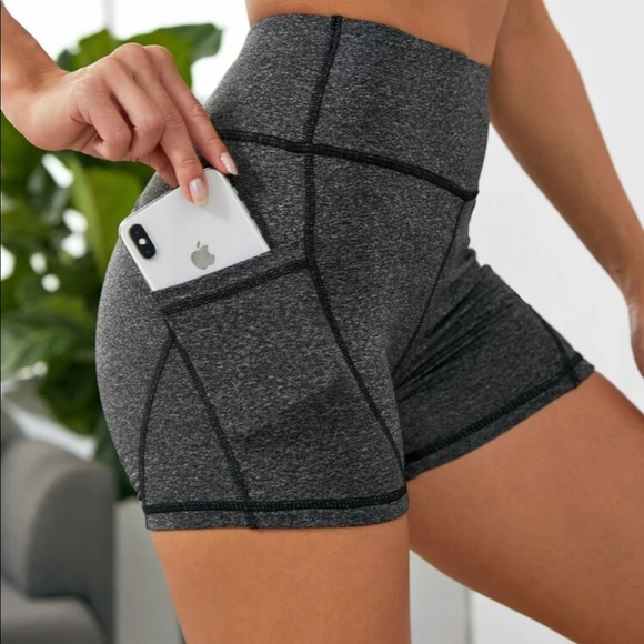 A5 - 271 Workout bike shorts gray grey size small - Picture 4 of 8